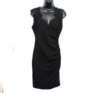 Bisou Bisou lace shoulder dress